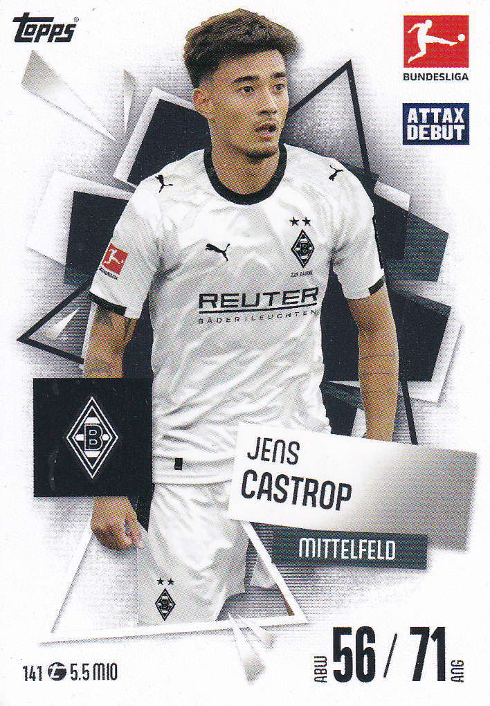 Jens Castrop - Borussia Mönchengladbach - Topps Match Attax 2025 - Attax Debüt - Nr. 141