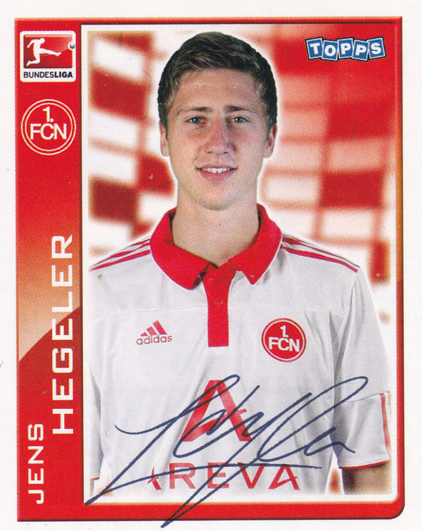 Jens Hegeler - 1.FC Nürnberg - Topps Bundesliga 2010 - Basis Bild - Nr. 330