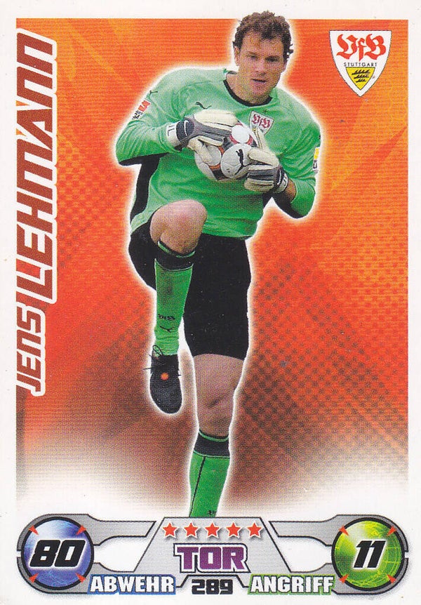 Jens Lehmann / VFB Stuttgart / Topps Match Attax 2009 / Basis Karte / Nr.289
