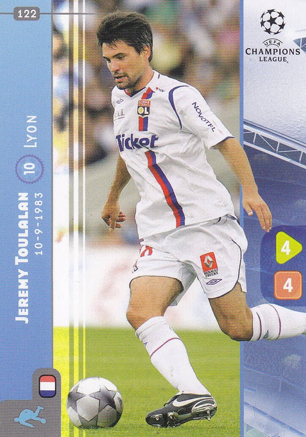 Jeremy Toulalan / Olympique Lyon / Panini Champions League 2008 / Basis Karte / Nr. 122
