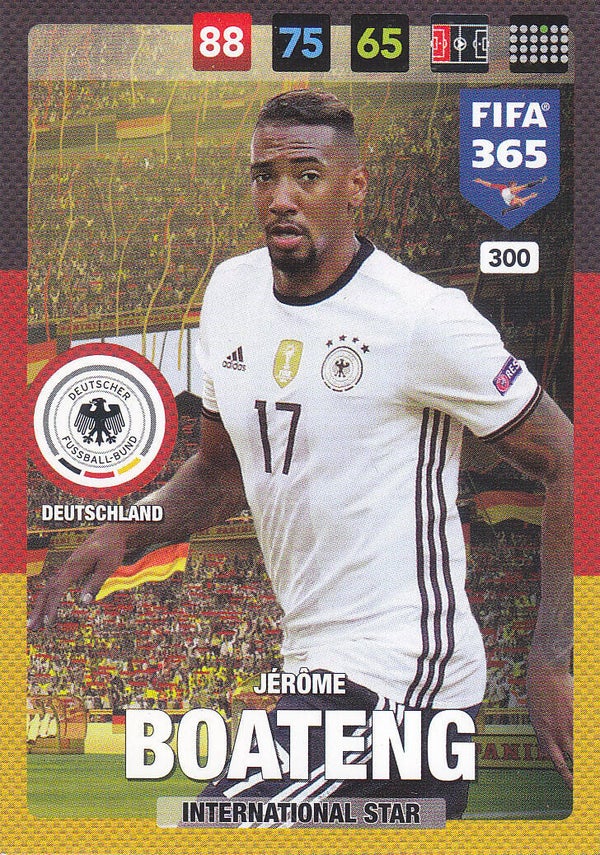 Jerome Boateng / Deutschland / Panini Fifa 365 Jahr 2017 / International Star / Nr. 300