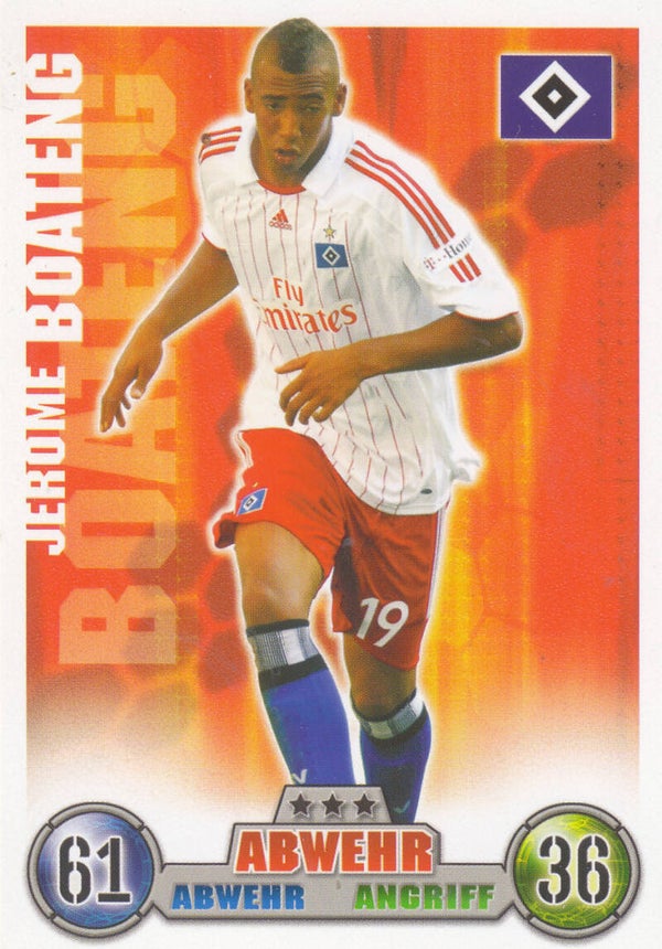 Jerome Boateng / Hamburger SV / Topps Match Attax 2008 / Basis Karte / Nr.132