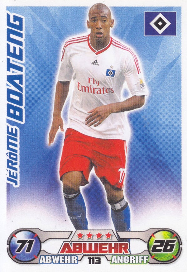Jerome Boateng / Hamburger SV / Topps Match Attax 2009 / Basis Karte / Nr. 113
