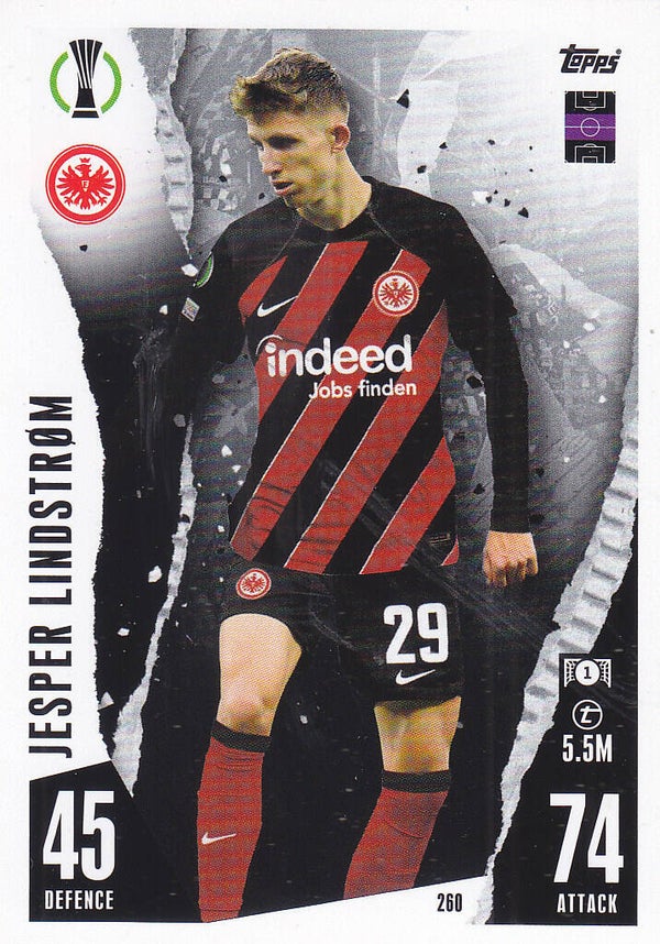 Jesper Lindström / Eintracht Frankfurt / Topps Champions League 2023 / Basis Karte / Nr.260