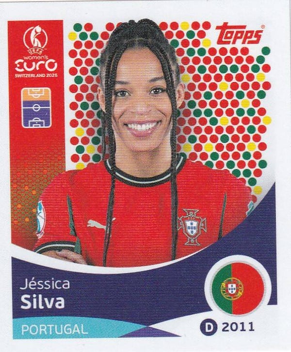 Jessica Silva - Portugal - Topps Frauen EM 2025 - Basis Bild - Nr. 121