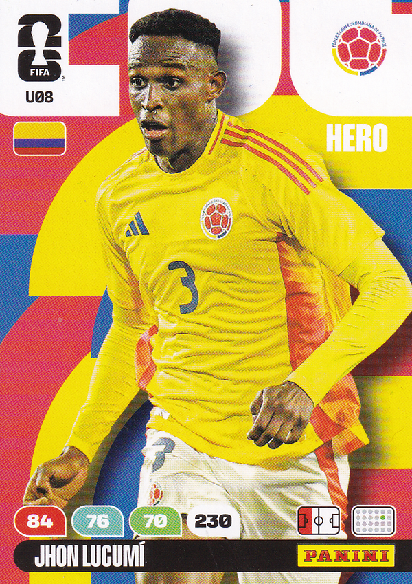 Jhon Lucumi - Kolumbien - Panini WM 2026 - Hero - Update - Nr. U08