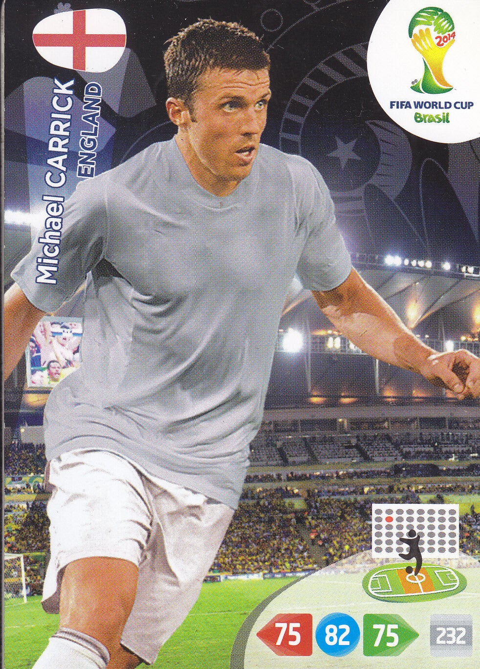 Michael Carrick / England / Panini WM 2014 / Basis Karte / Nr. 136