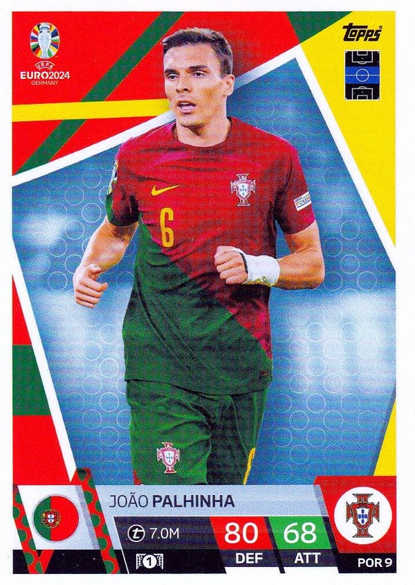 Joäo Palhinha / Portugal / Topps EM 2024 / Basis Karte / Nr. POR 9