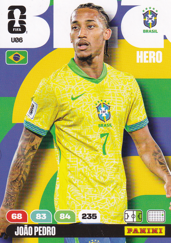 Joäo Pedro - Brasilien - Panini WM 2026 - Hero - Update - Nr. U06