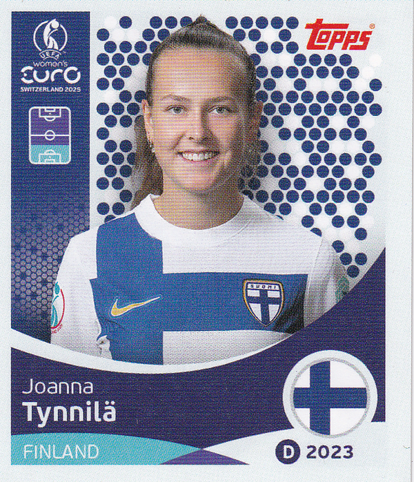 Joanna Tynnilä - Finnland - Topps Frauen EM 2025 - Basis Bild - Nr. 82