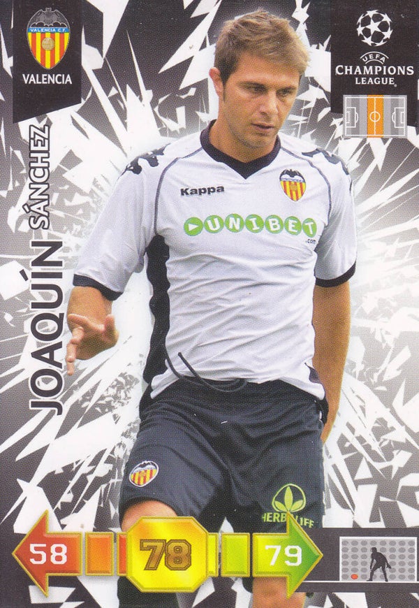 Joaquin Sanchez / FC Valencia / Panini Champions League 2010 / Basis Karte / Nr. 341
