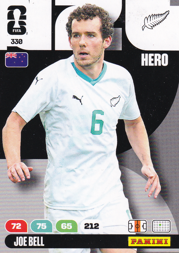 Joe Bell - Neuseeland - Panini WM 2026 - Hero - Nr. 330