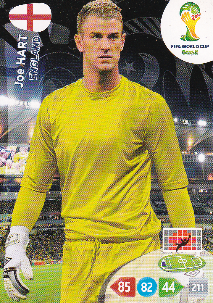 Joe Hart - England - Panini WM 2014 - Basis Karte - Nr. 128