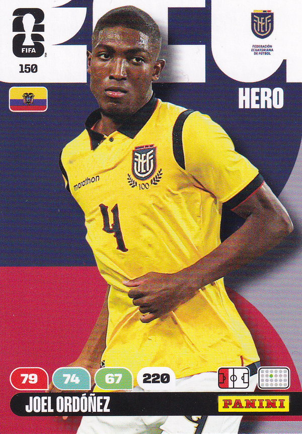 Joel Ordonez - Ecuador - Panini WM 2026 - Hero - Nr. 150