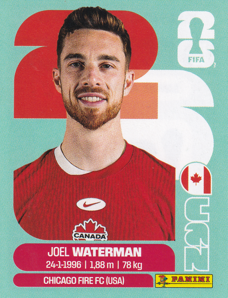 Joel Waterman - Canada - Panini WM 2026 - Update - CAN5a