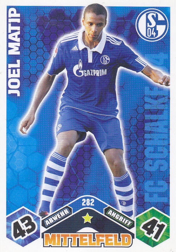 Joel Matip / FC Schalke 04 / Topps Match Attax 2010 / Basis Karte / Nr. 282