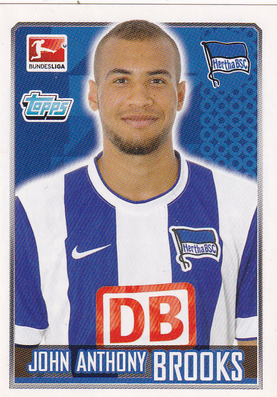 John Anthony Brooks - Hertha BSC Berlin - Topps Bundesliga 2014 - Basis Bild - Nr. 23
