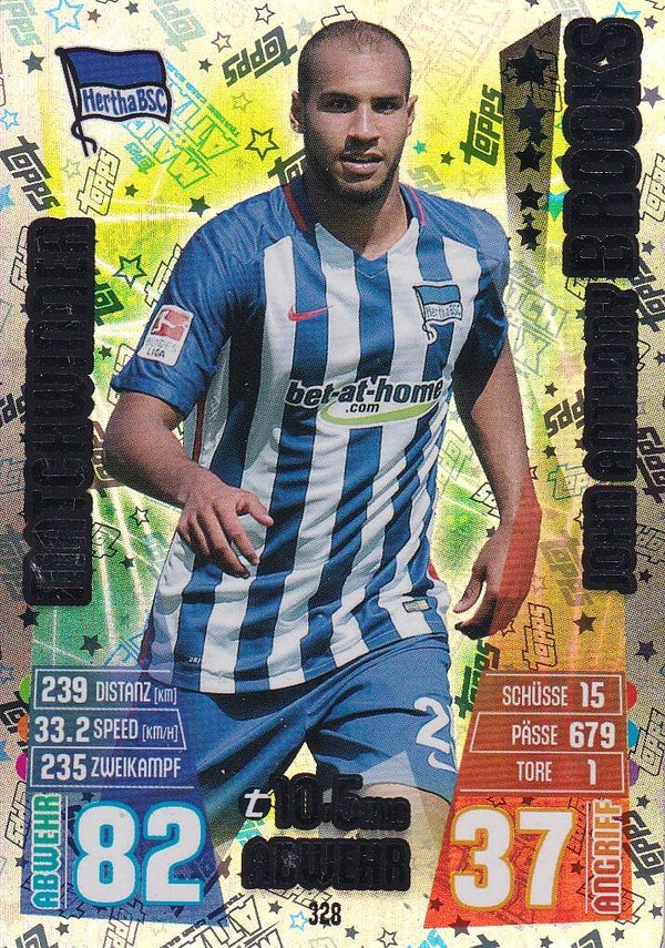 John Anthony Brooks / Hertha BSC Berlin / Topps Match Attax 2015 / Matchwinner / Nr. 328