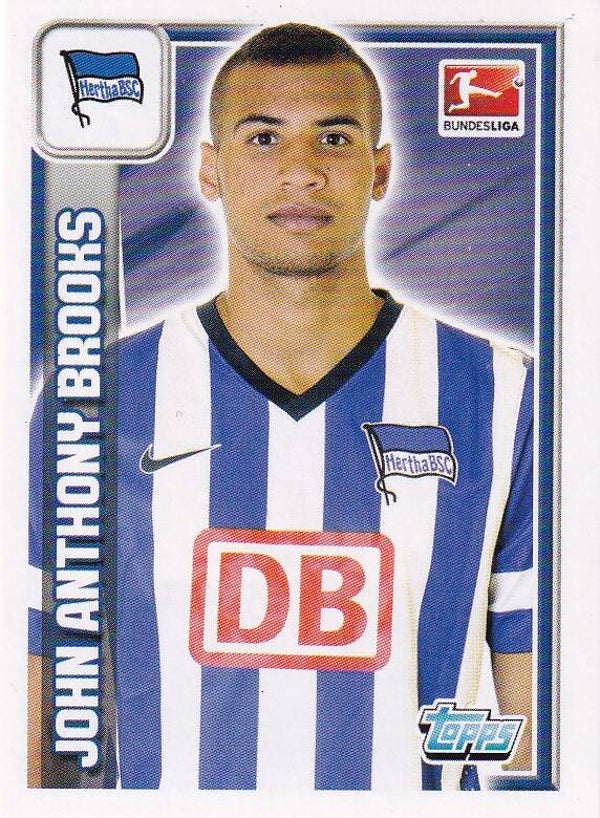 John Anthony Brooks / Hertha BSC Berlin / Topps Bundesliga 2013 / Basis Bild / Nr. 23