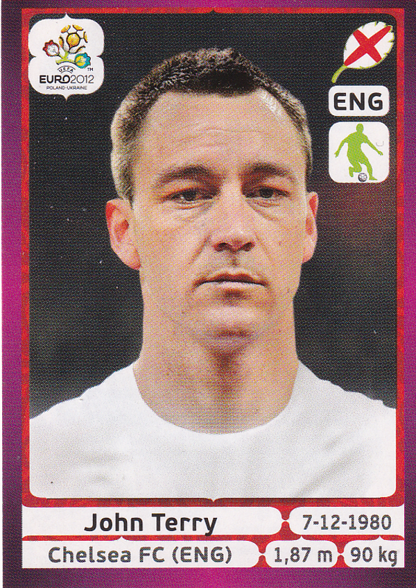 John Terry - England - Panini EM 2012 - Basis Bild - Nr. 492