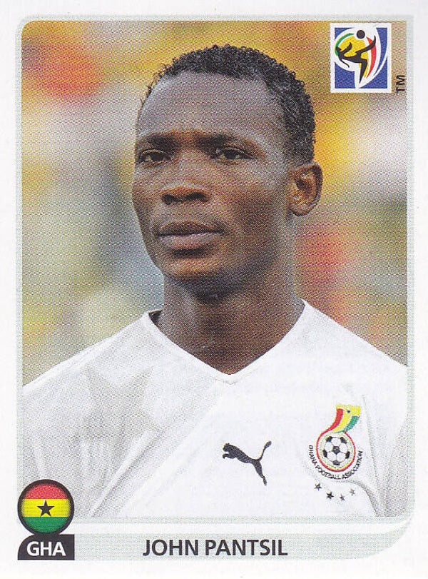 John Pantsil / Ghana / Panini WM 2010 / Basis Bild / Nr.319
