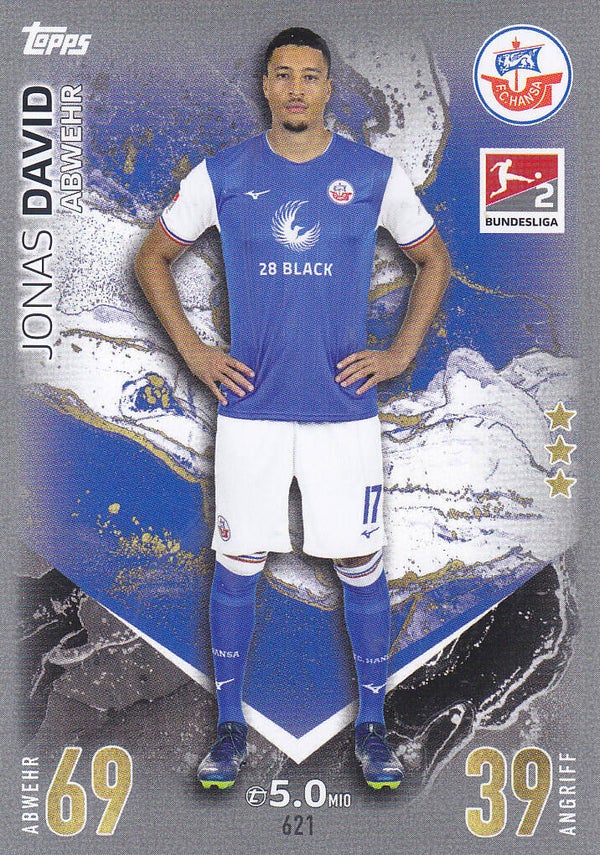 Jonas David / FC Hansa Rostock / Topps Match Attax Extra 2023 / Basis Karte / Nr. 621