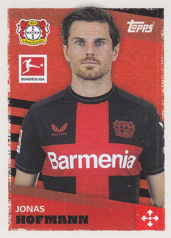 Jonas Hofmann / Bayer Leverkusen/ Topps Bundesliga 2023 / Basis Bild / Nr.274
