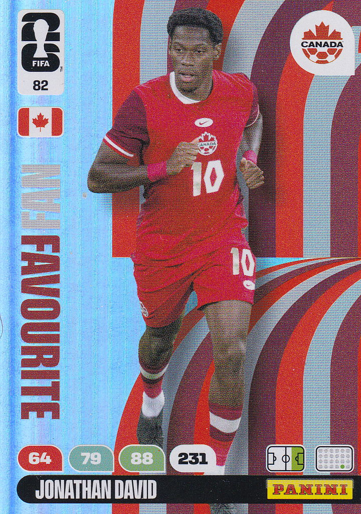 Jonathan David - Canada - Panini WM 2026 - Fan Favourite - Nr. 82
