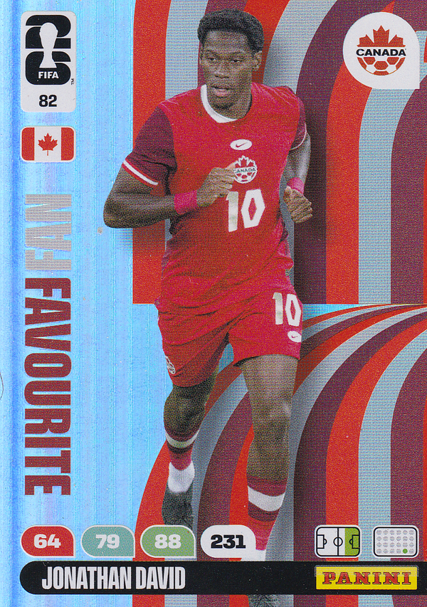 Jonathan David - Canada - Panini WM 2026 - Fan Favourite - Nr. 82