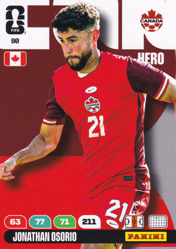 Jonathan Osorio - Canada - Panini WM 2026 - Hero - Nr. 90