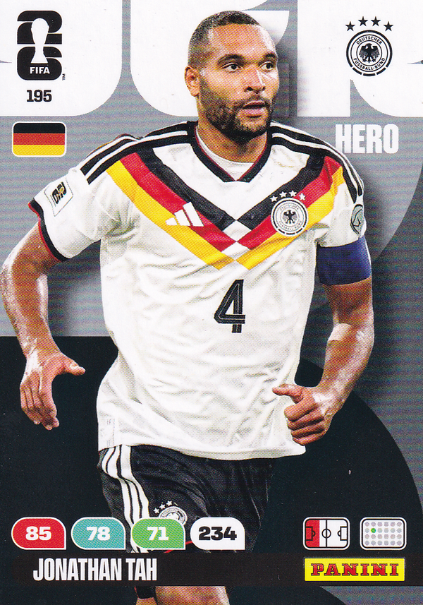 Jonathan Tah - Deutschland - Panini WM 2026 - Hero - Nr. 195