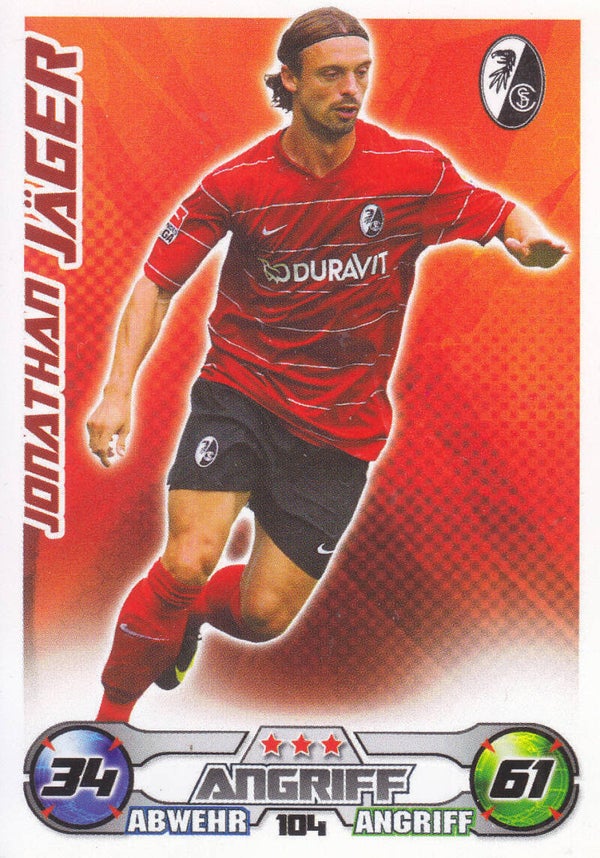 Jonathan Jäger / SC Freiburg / Topps Match Attax 2009 / Basis Karte / Nr. 104