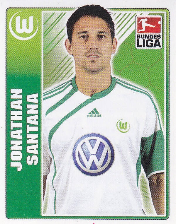 Jonathan Santana / VFL Wolfsburg / Topps Bundesliga 2009Basis Bild Nr.407