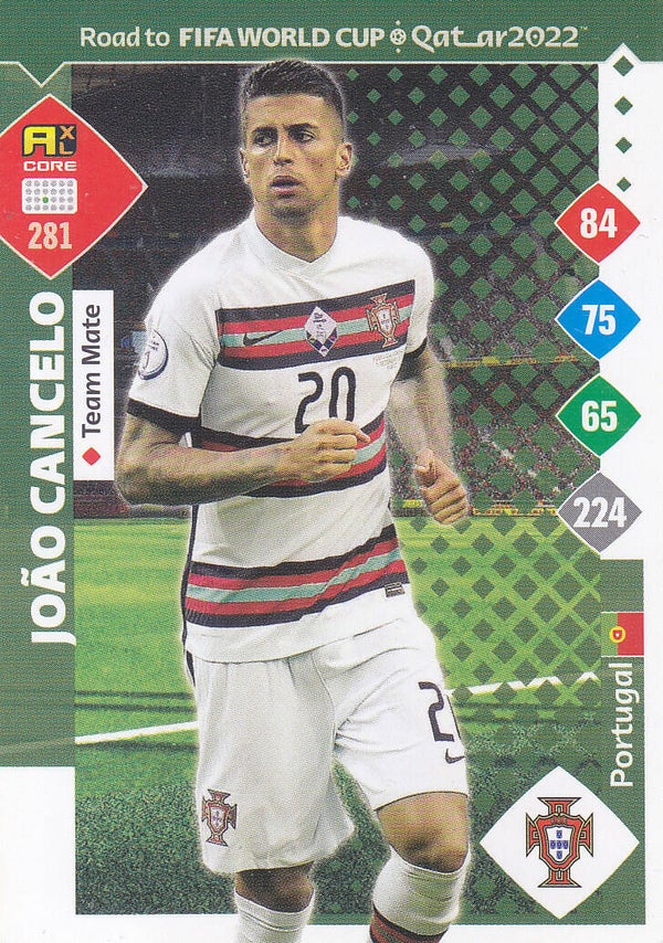 Joäo Cancelo / Portugal / Panini Road to Fifa World Cup Qatar 2022 / Adrenalyn Karte / Nr.281