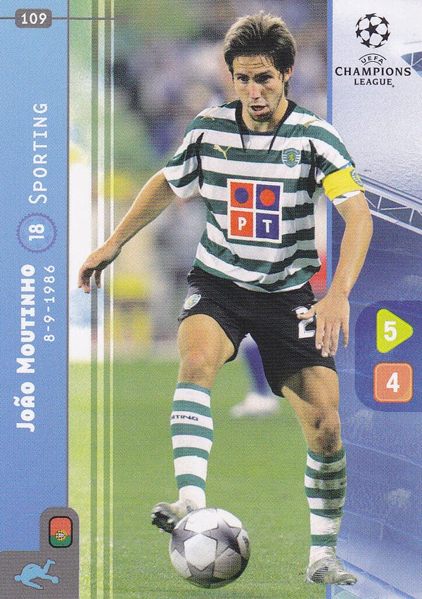 Joäo Moutinho / Sporting Lissabon / Panini Champions League 2008 / Basis Karte / Nr.109