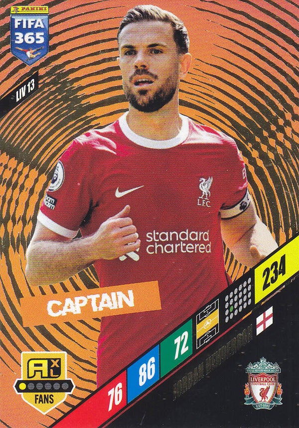 Jordan Henderson - FC Liverpool / Panini Fifa 365 - Captain / Icon Fans - Nr. LIV 13