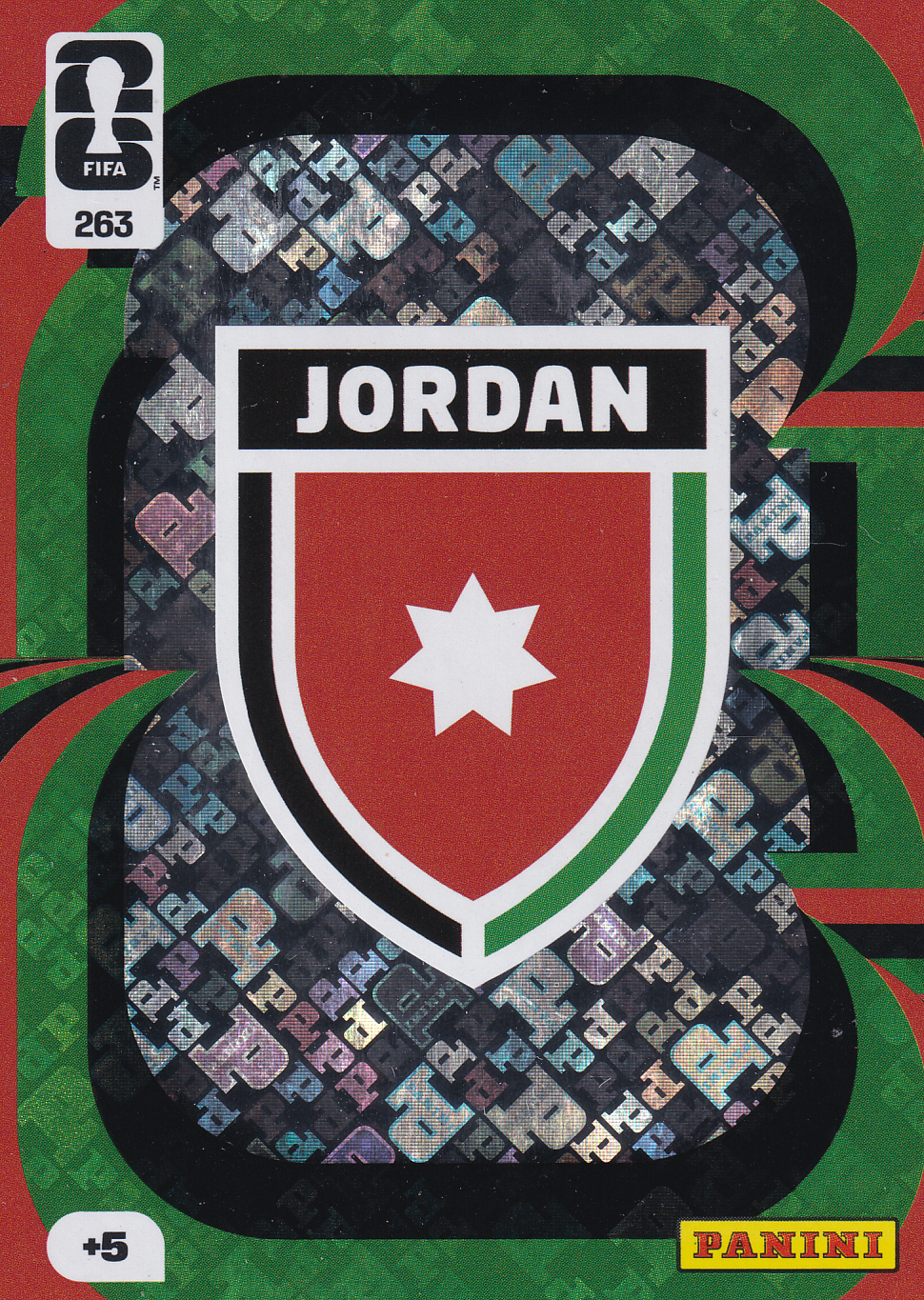 Jordanien - Panini WM 2026 - Team Crest - Vereinslogo - Nr. 263