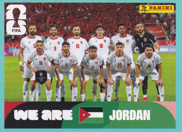 Jordanien - Panini WM 2026 - Mannschaftsbild - JOR13