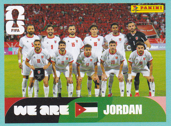 Jordanien - Panini WM 2026 - Mannschaftsbild - JOR13