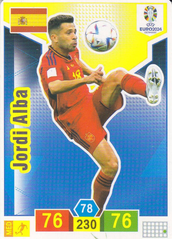 Jordi Alba / Spanien / EM 2024 / Sammelkarte