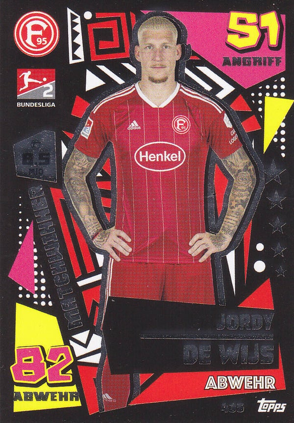 Jordy de Wijs Fortuna Düsseldorf Matchwinner 2.Bundesliga Nr.436