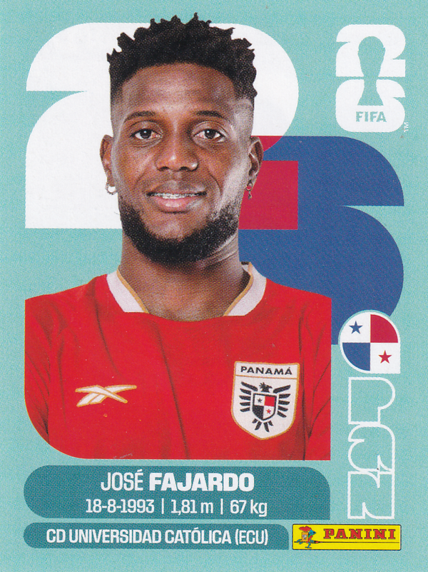 Jose Fajardo - Panama - Panini WM 2026 - Basis Bild - PAN17