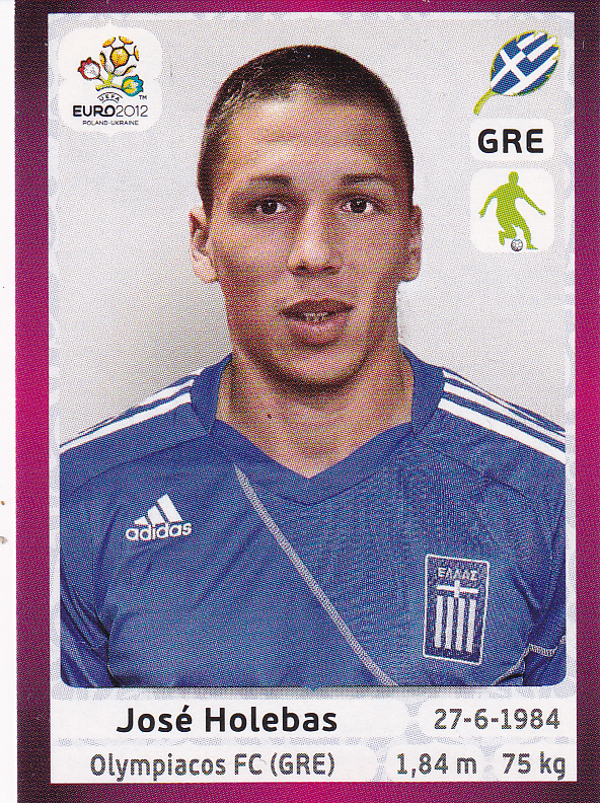Jose Holebas - Griechenland - Panini EM 2012 - Basis Bild - Nr. 89