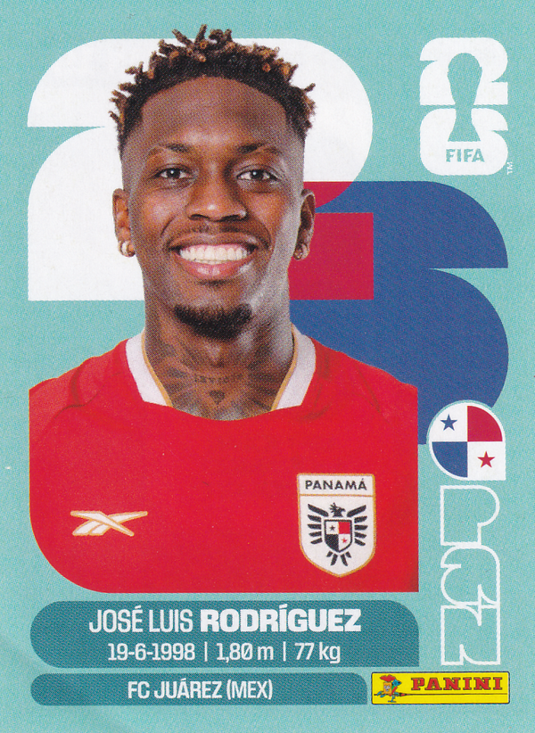 Jose Luis Rodriguez - Panama - Panini WM 2026 - Basis Bild - PAN19