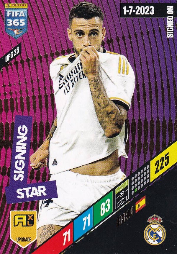 Joselu / Real Madrid / Panini Fifa 365 Jahr 2024 / Signing Star / Icon Update / Nr. UPG 25