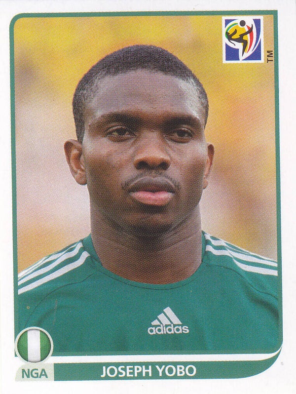 Joseph Yobo / Nigeria / Panini WM 2010 / Basis Bild / Nr.128