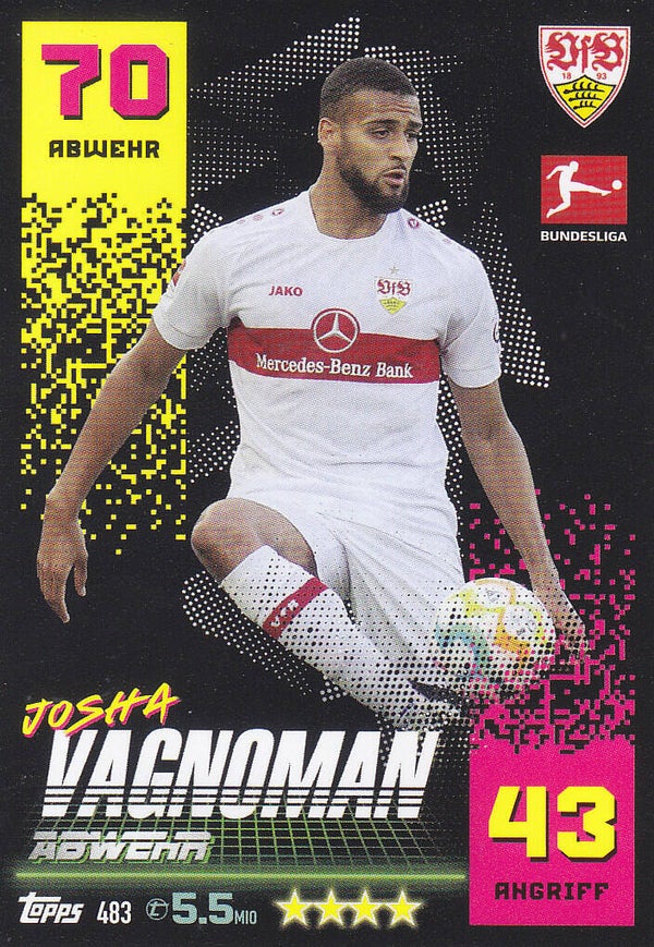 Josha Vagnoman VFB Stuttgart Basis Karte Nr.483