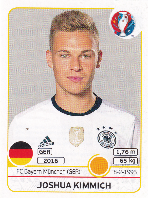 Joshua Kimmich - Deutschland - Panini EM 2016 - Sonderbild - Nr. 251x