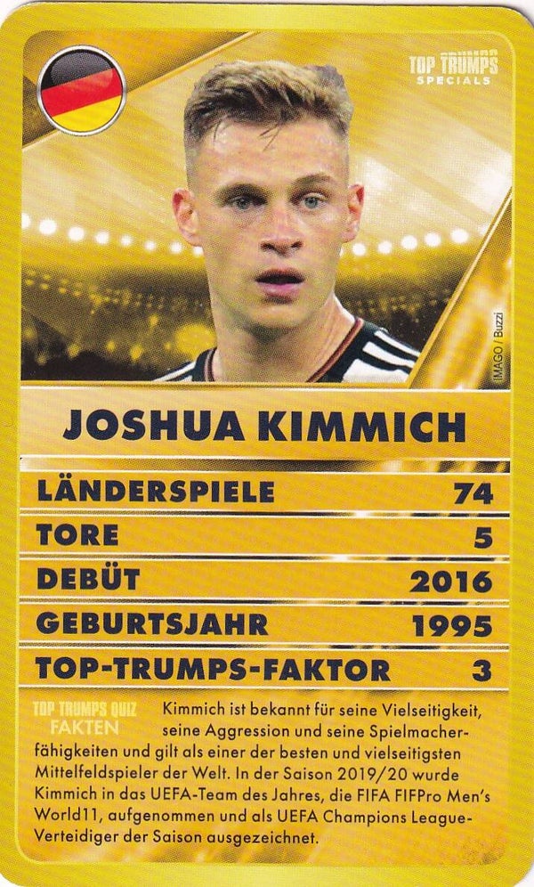 Joshua Kimmich - Deutschland - Top Trumps Specials - Welt Fussball Stars