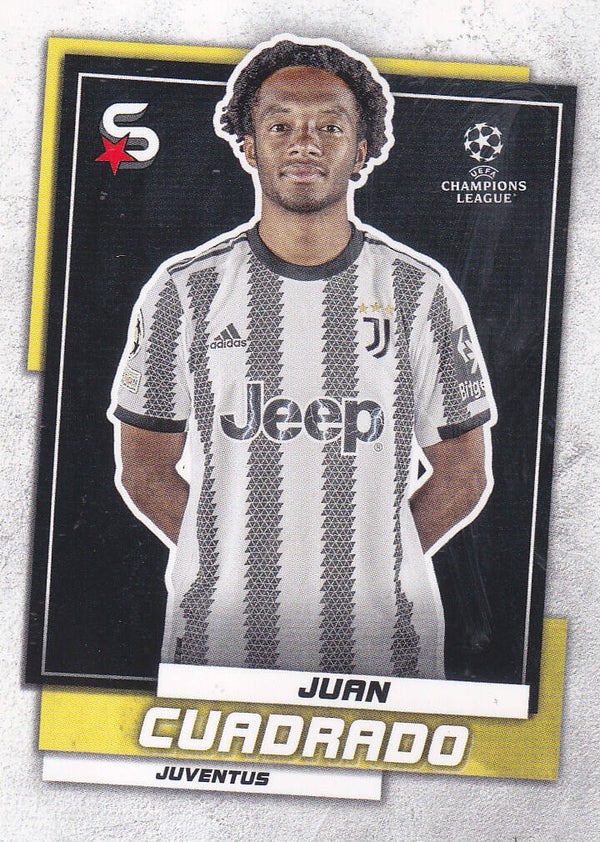 Juan Cuadrado / Juventus Turin / Topps Super Stars 2022 / Basis Karte / Nr. 87